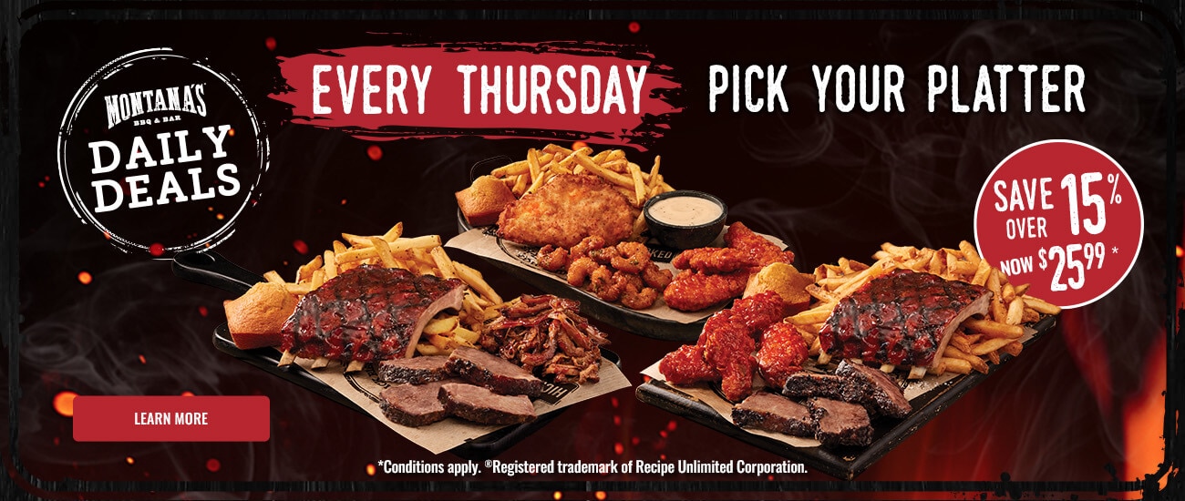 Thursday Deal Pick your platter