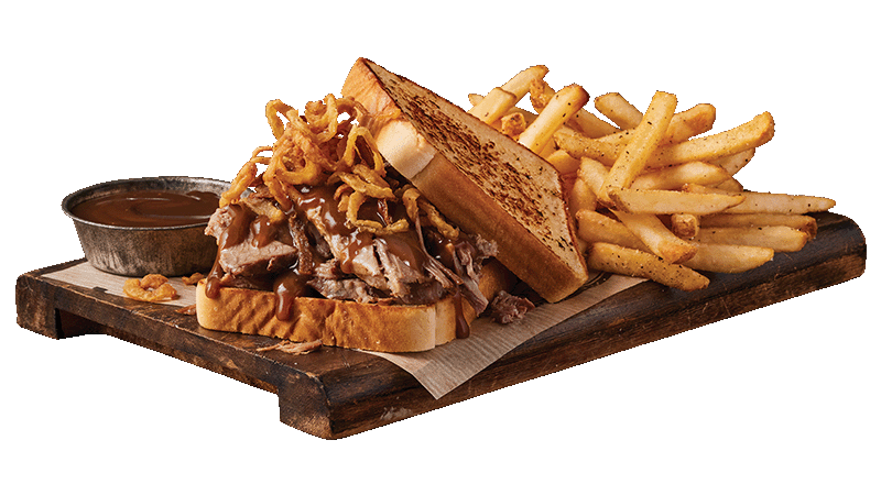 Smokewood Hot Brisket Sandwich