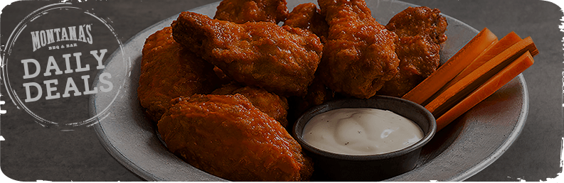  Enjoy Half Price Wings 
on Mondays