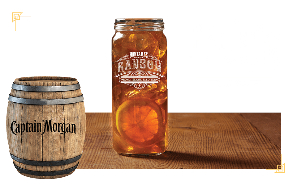 Montanas ransom long island iced tea glass