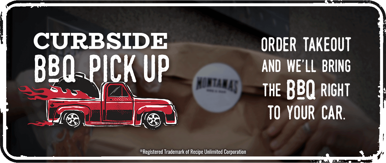 Curbside BBQ Pickup. Order takeout and we'll bring it right to your car.